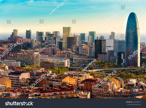 Barcelona Skyline. Stock Photo 165497819 : Shutterstock