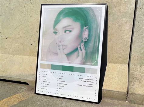 Ariana Grande positions Album Cover Poster 4 - Etsy