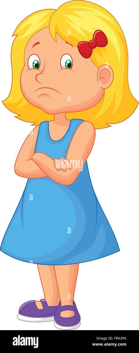 Angry girl cartoon Stock Vector Image & Art - Alamy