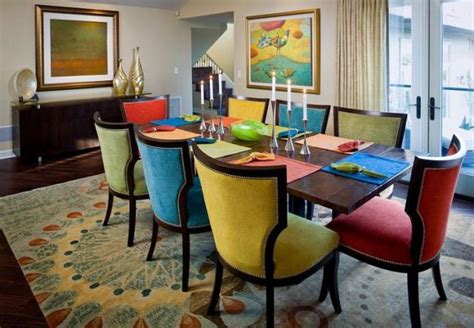 17 Creative Ways To Refresh Your Dining Room With Multicolored Chairs