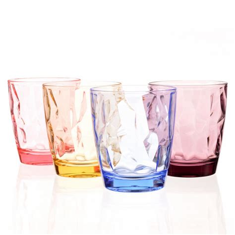 Buy 300ml Plastic Tumblers Acrylic Drinking Glasses Set Kids Plastic Cups Reusable Children’s ...