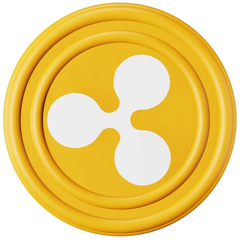 Ripple XRP 3d rendering isometric icon. 13373693 PNG