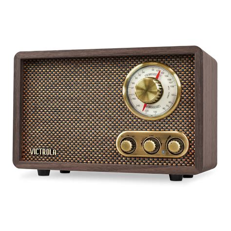 Wooden Bluetooth FM AM Radio Vintage Retro Rotary Dial Stereo Speaker ...