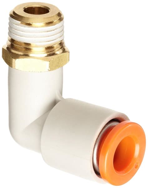 Nylon Plastic 5/32 Tube OD x 1/8 NPT Female 90 Degree Elbow Adapter USA Sealing Push to Connect ...