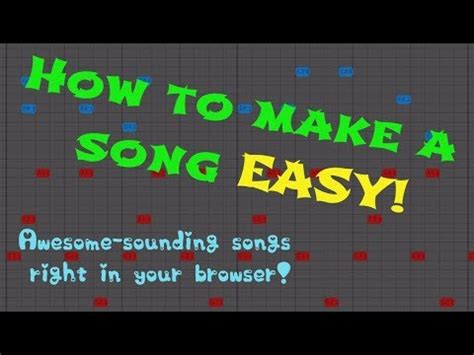 How To Make A Song EASY! Online Sequencer Tutorial /w MelodyTongyu - YouTube