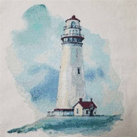 Lighthouse Cross Stitch Pattern 1 Instant PDF Download House - Etsy