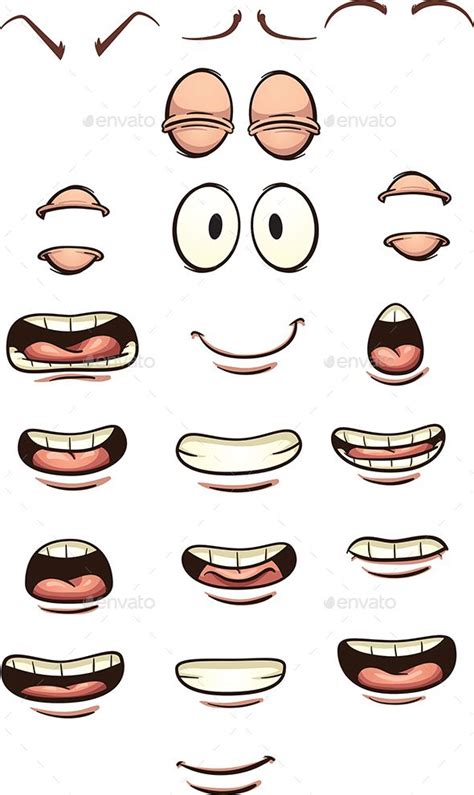 Cartoon Mouths | Cartoon mouths, Mouth drawing, Cartoon faces expressions