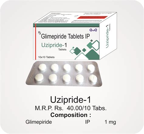 Glimepiride 1mg Tablets Manufacturer, Franchise & Supplier in India