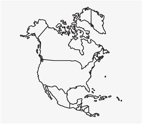 North America Map Blank – Verjaardag Vrouw 2020