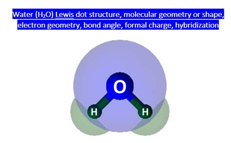 H2O Lewis structure, Molecular geometry, Bond angle, Shape