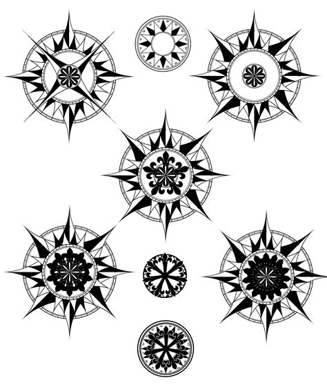 Free How To Draw A Compass Rose, Download Free How To Draw A Compass ...