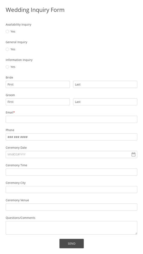 Enquiry Form Template - Online & FREE | 123 Form Builder