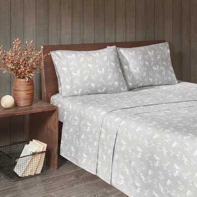 Split Cal King Flannel Sheets | Wayfair