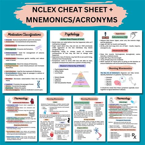 Nclex-rn, Nurse Study Notes NCLEX Review Nclex Bundle Nursing Mnemonics Nclex Study Guide ...