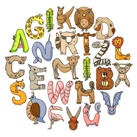 Animal Alphabet for children Stock Vector Image by ©Yoska86 #165730828