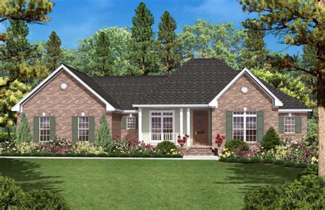 Ranch Plan: 1,600 Square Feet, 3 Bedrooms, 2 Bathrooms - 041-00012