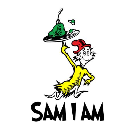 Sam I Am Dr Seuss Svg, Dr Seuss Clipart, Dr Seuss Birthday, - Inspire ...