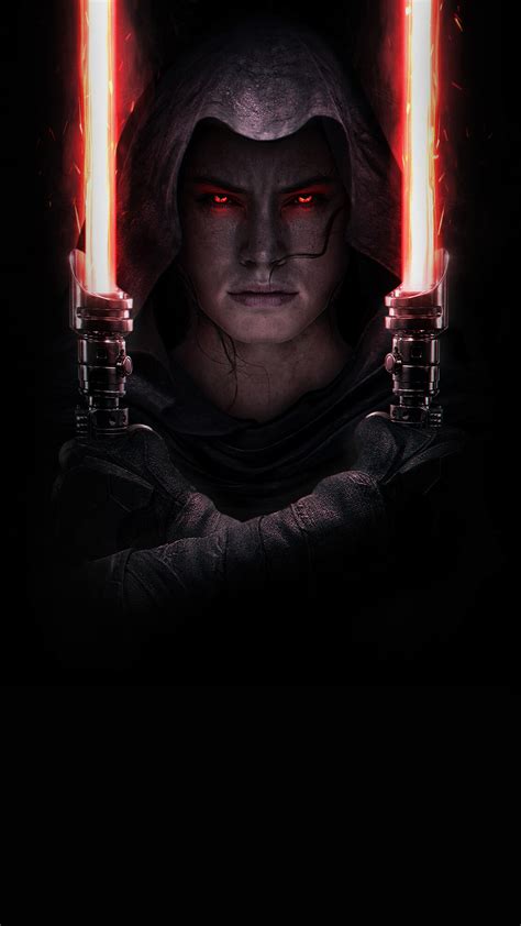 Star Wars The Rise of Skywalker, Dark Side, Rey, Lightsaber, 4k HD Phone Wallpaper | Rare Gallery