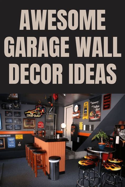 AWESOME GARAGE WALL DECOR IDEAS | Garage walls, Wall decor, Garage