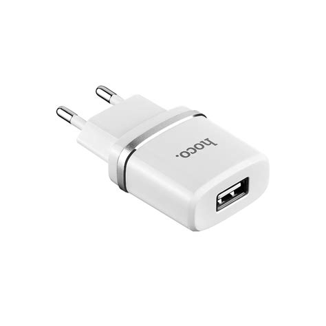 Wall charger “C11 Smart” EU plug single USB charging adapter - HOCO ...