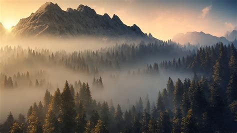 Foggy mountain [1920x1080] : r/wallpaper