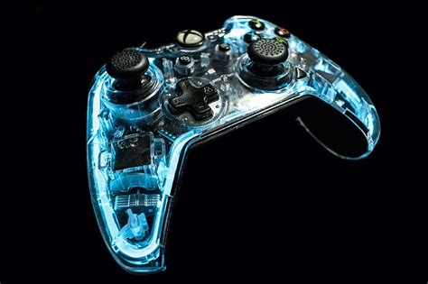 HD wallpaper: black and blue Xbox One controller, Remote Control, Game ...