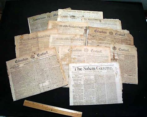 Dozen American newspapers from the 1700's... - RareNewspapers.com