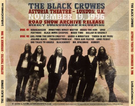 Black Crowes Live Releases downloads | Steve Hoffman Music Forums