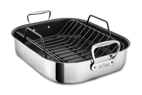 All-Clad Nonstick Stainless Steel Large Roaster Combo 2100095737 ...