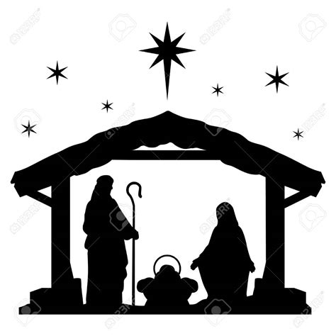 nativity scene clipart silhouette 10 free Cliparts | Download images on Clipground 2024