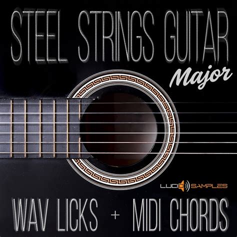 Steel Strings Guitar Samples, 75 Major Wav Licks and Midi Chords