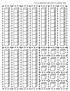 Printable Base 10 Blocks by Kayla Eccher | TPT