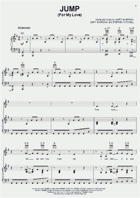 Jump Piano Sheet Music | OnlinePianist