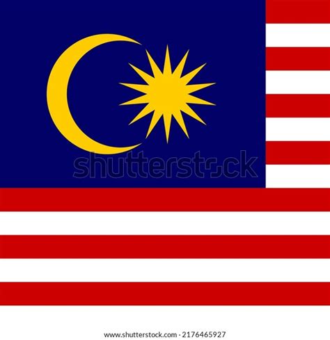 Malaysia Flag Official Colors Vector Illustration Stock Vector (Royalty ...