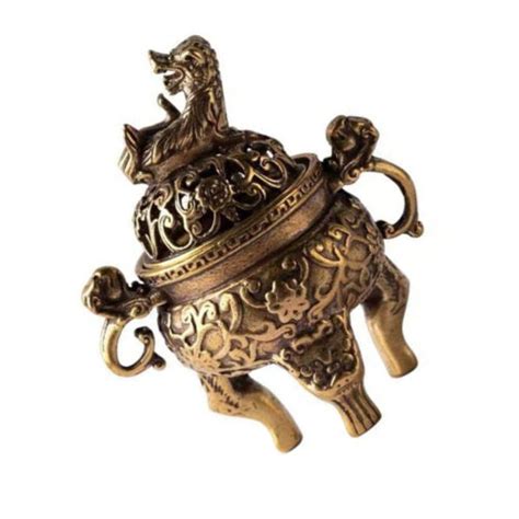 Copper Chinese Incense Ceremony Kit Vintage Metal Candlestick | eBay