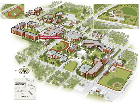 Map Of University Of Kentucky Campus | Tourist Map Of English