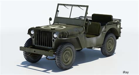 willys jeep 3d model