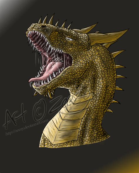 Detailed Roaring Dragon by Zeezy on DeviantArt