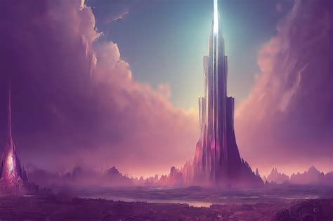 Premium Photo | Tower of babel as religion concept digital art style illustration painting