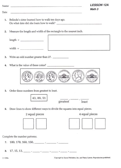 3rd Grade Saxon Math Package Curriculum | BookShark