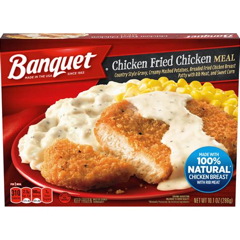 Banquet Chicken Fried Chicken Frozen Meal, 10.1 oz (Frozen) - Walmart.com