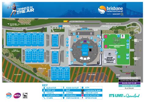 Map - Brisbane International Tennis