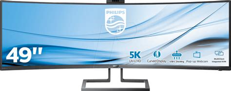 PHI 499P9H - 00: 124-cm monitor, curved, EEC B at reichelt elektronik