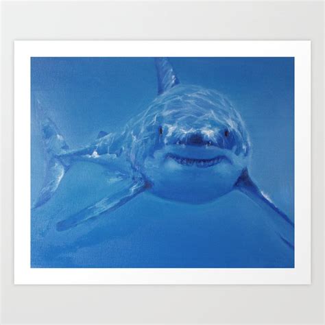 Shark Art Print by Piotr | Society6