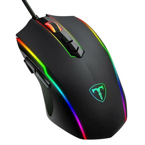 VicTsing Gaming Mouse Wired, 8 Programmable Buttons, Chroma RGB Backlit ...