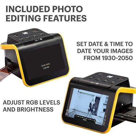 Best Buy: Kodak Film & Slide Scanner, 5” LCD Screen, Portable Photo Viewer Convert Old Film ...