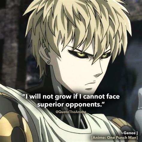 7+ Powerful Genos Quotes - One Punch Man (HQ Images) - QTA | One punch, One punch man manga, One ...