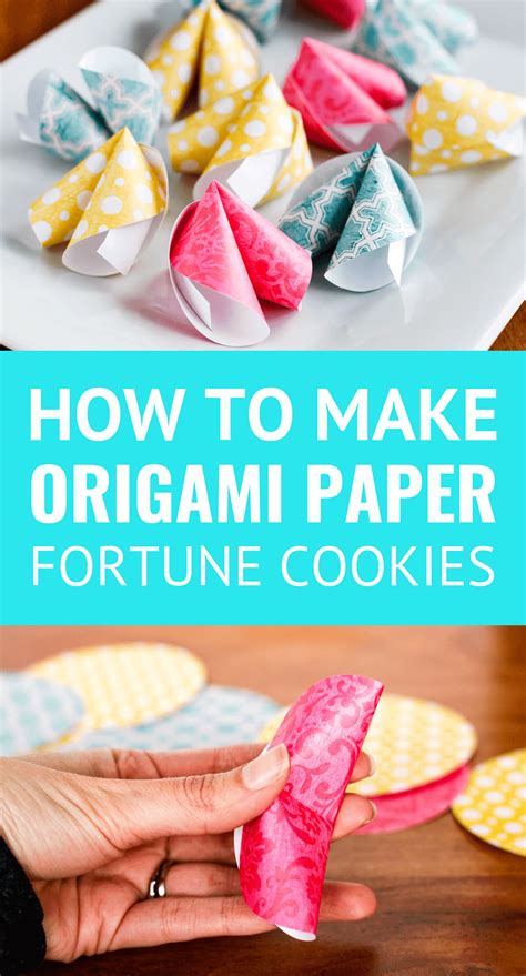 How To Make Paper Fortune Cookies -- These cute DIY paper fortune ...