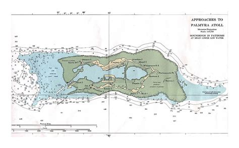 Detailed topographical map of Palmyra Atoll | Palmyra Atoll | Oceania ...