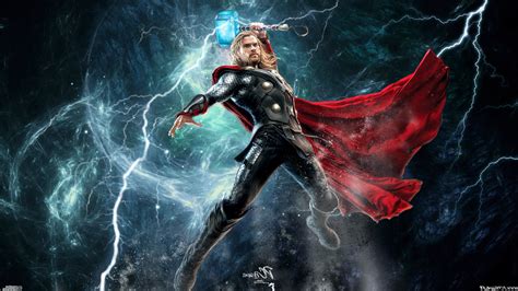 Thor, Chris Hemsworth, Marvel Comics, Comics, Lightning, Mjolnir ...